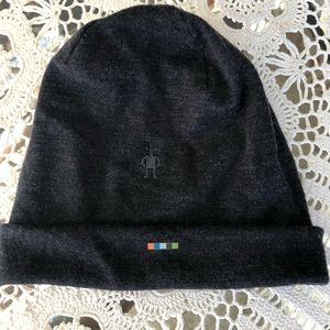 Smartwool Charcoal Grey Beanie Hat One Size Fits Most Stretchy Lined Unisex